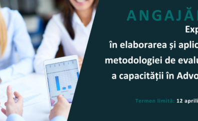 Centrul CONTACT angajează expert/expertă sau grup de experți în elaborarea și aplicarea metodologiei de evaluare a capacității în Advocacy