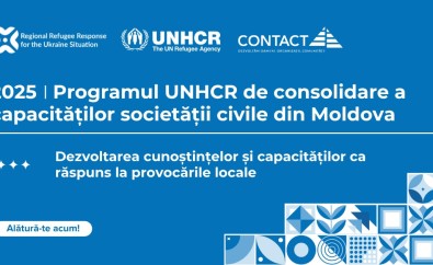 Înscrieți-vă la programul UNHCR și Centrului CONTACT pentru consolidarea capacității organizațiilor societății civile din Moldova pentru anul 2025